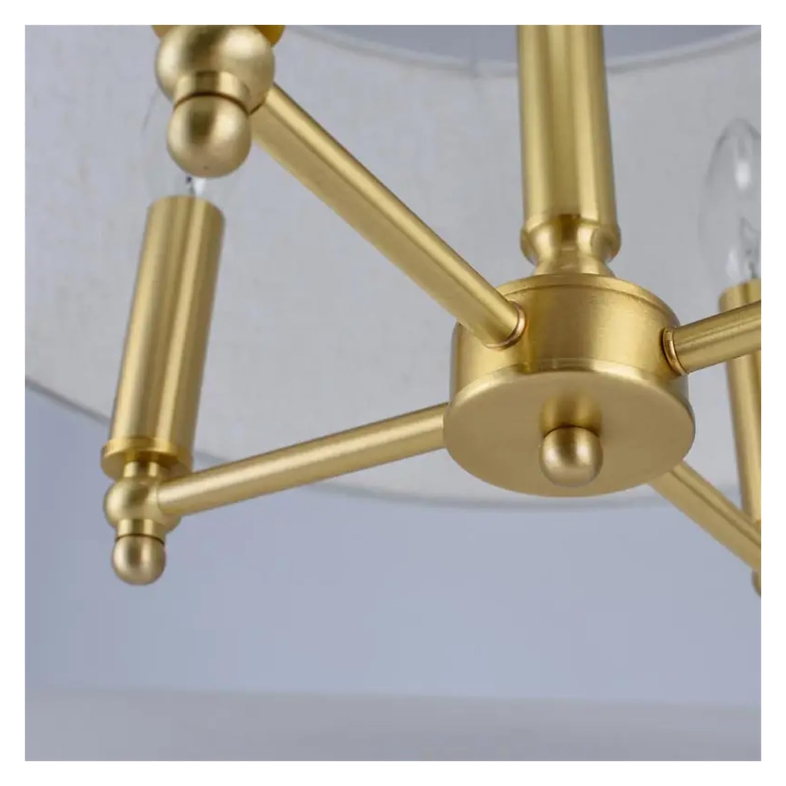 GeRRiT Lámpara de lujo de cobre real Candelabros modernos para sala de estar Accesorios de iluminación Comedor Decoración de escaleras Iluminación del hogar E14, luces colgantes