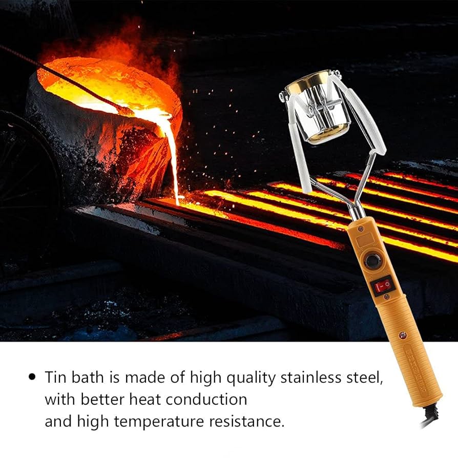 Hand-held Lead Melting Pot, 380WCrucibles For Melting Metal