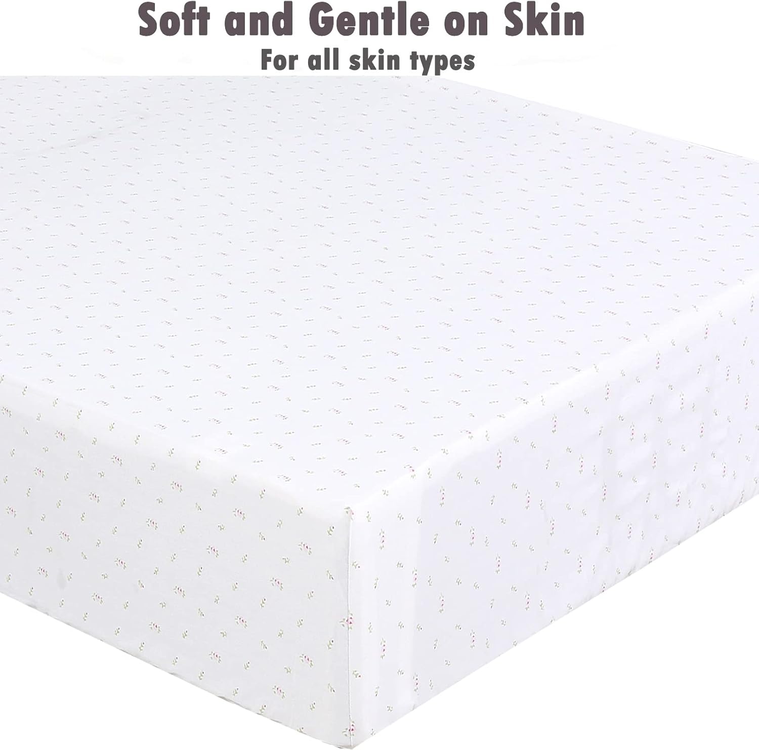 Danica 100% Cotton Fitted Baby Crib Sheet 3 Pack for Baby Boys Girls |Standard Crib and Toddler Mattress Sheets | 28x52 Inch (Butterfly Garden)