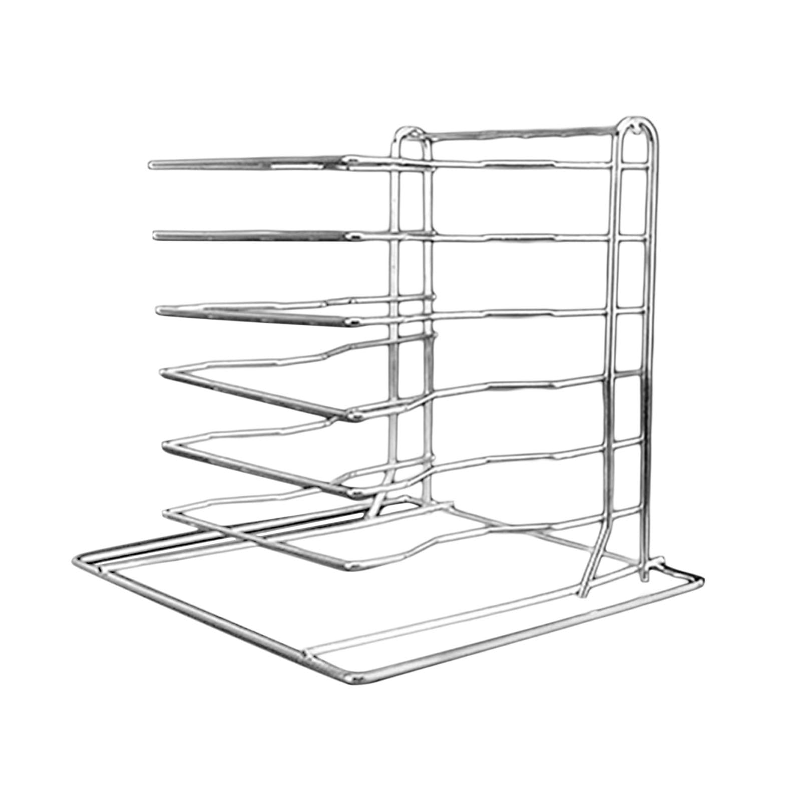 Milageto Pizza Rack Ständer, Kühlregal, Mehrzweck-Lagerregal Pizzaständer Küche Organisation Regal für Pizzerien, Picknicks, Camping, Party, Hotel, 6 Schichten