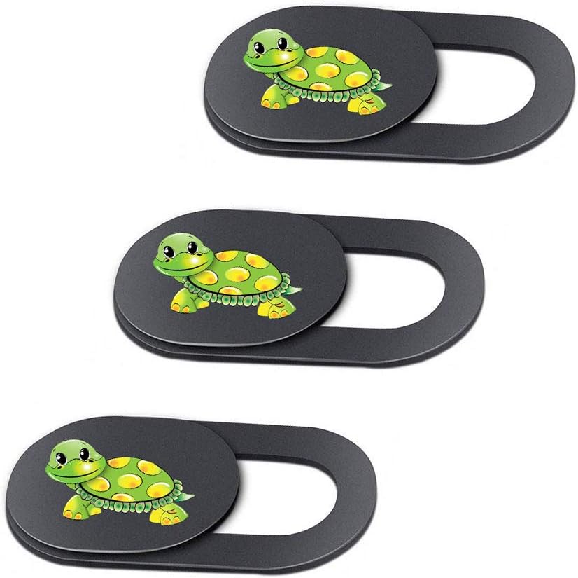 3 Pack Laptop Web Camera Cover Ultra Thin (0.027in) Webcam Cover Slide Turtle Printed for Laptop,Desktop,PC,Macboook,iMac,Computer,Smartphone 3 Pack Laptop Web Camera Cover Ultra Thin (0.027in) Webcam Cover Slide Turtle Printed for Laptop,Desktop,PC,Macboook,iMac,Computer,Smartphone