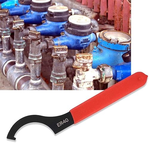 Miniatura 8 de Llave de pinza ER40 Llave de acero de alto carbono Tuerca de sujeción manual Llave de mandril