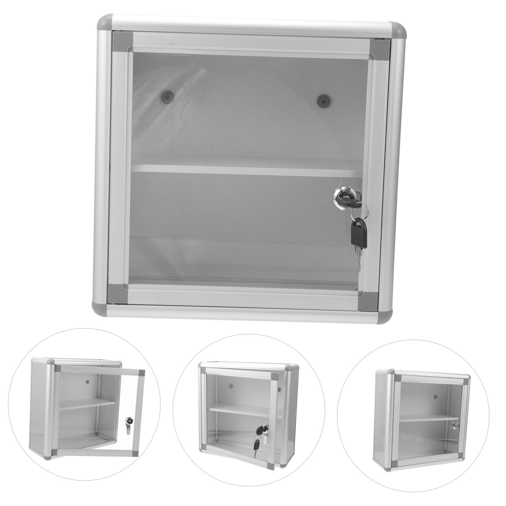 Botiquín de Primeros Auxilios Diseño Compacto y Resistente Cerradura de Aleación de Aluminio, Caja Multifuncional de Almacenamiento Seguro para Oficina y Hogar