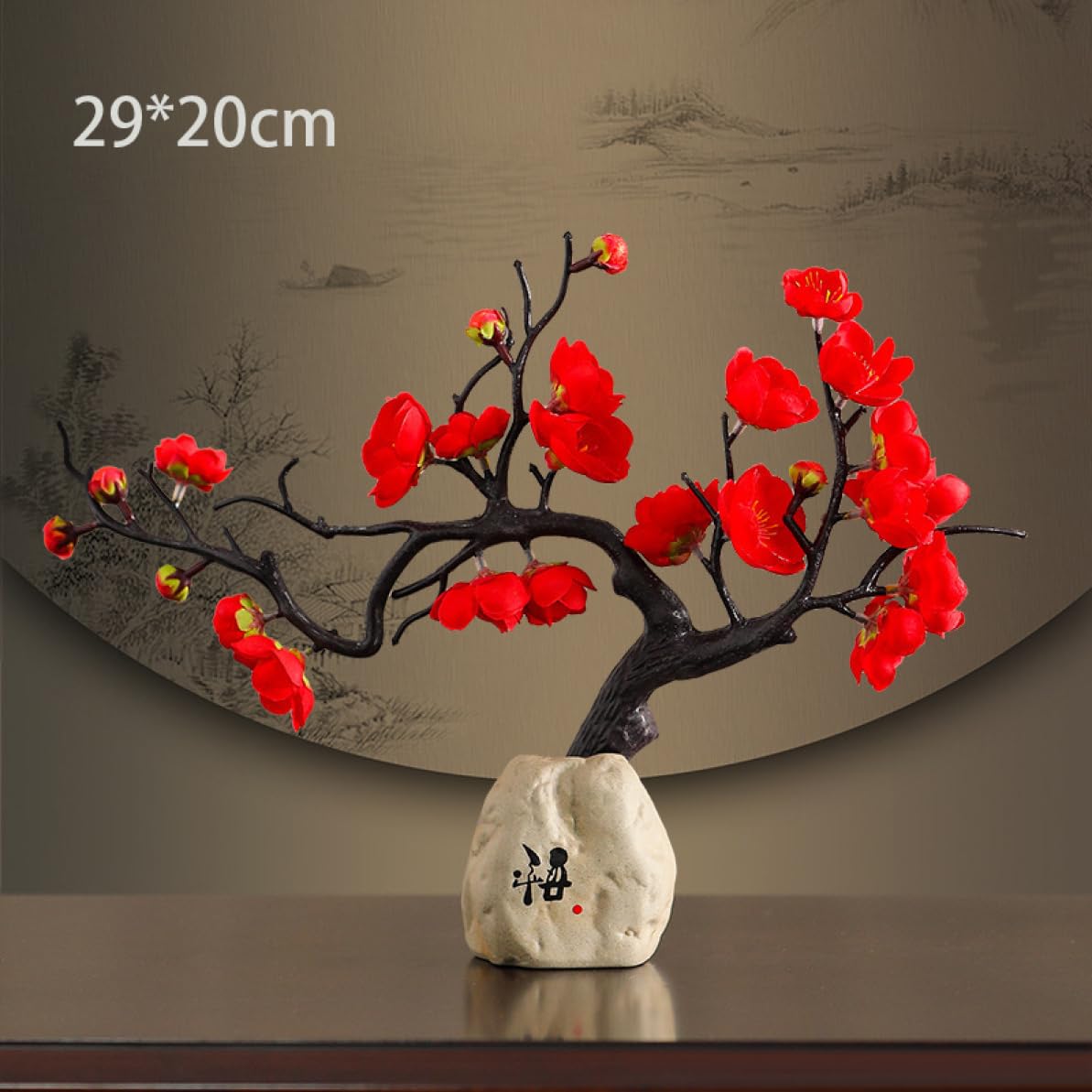 梅の木　置物 Amazon.co.jp: 梅の花 彫像 樹脂製 置物 伝統的なギフト 風水 グッズ