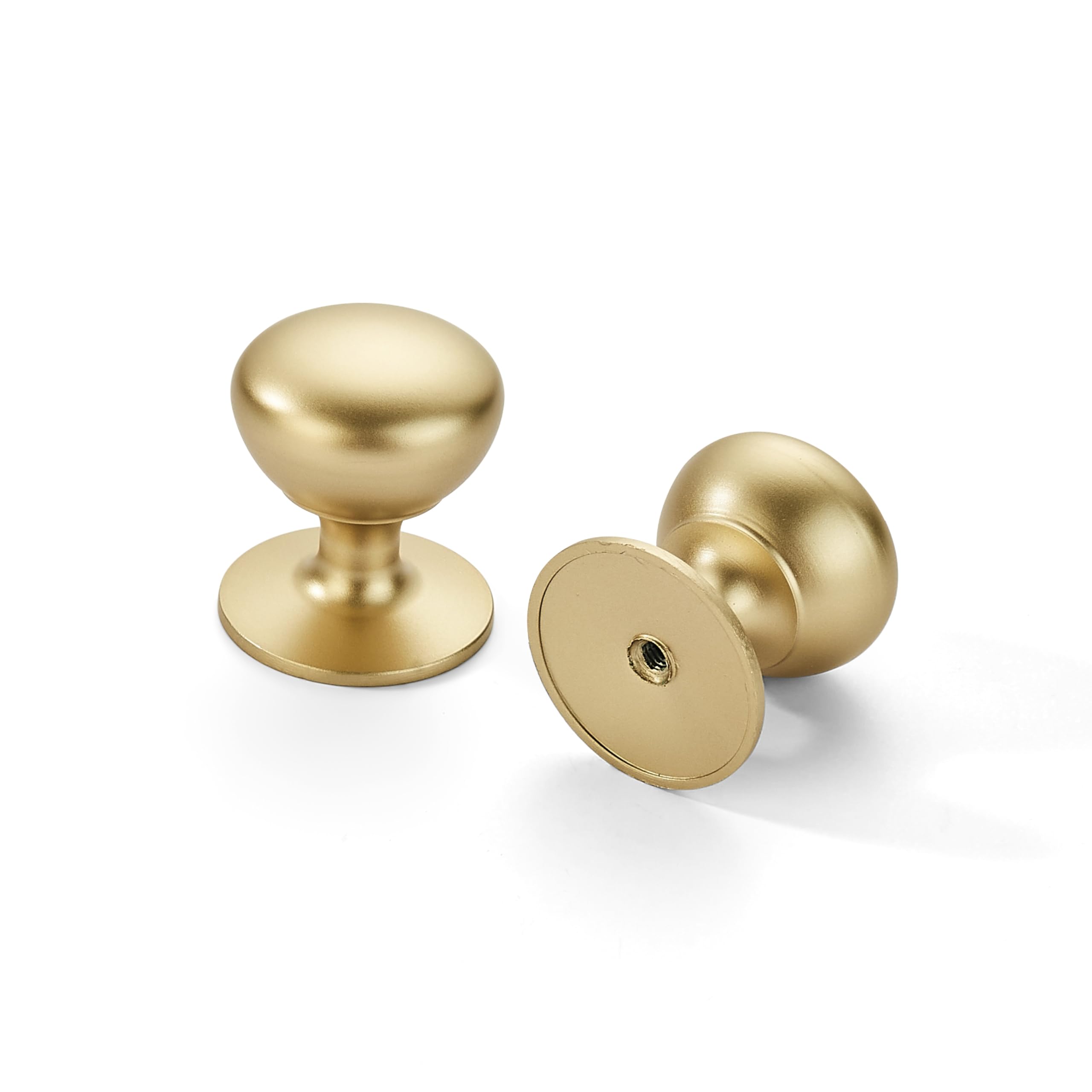 Khtumeware - 170028 Round Knob, Matte Champagne Gold, 2 Pack