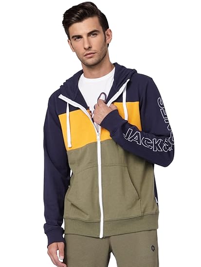 Men's Cotton Blend Hooded Neck Sweatshirt