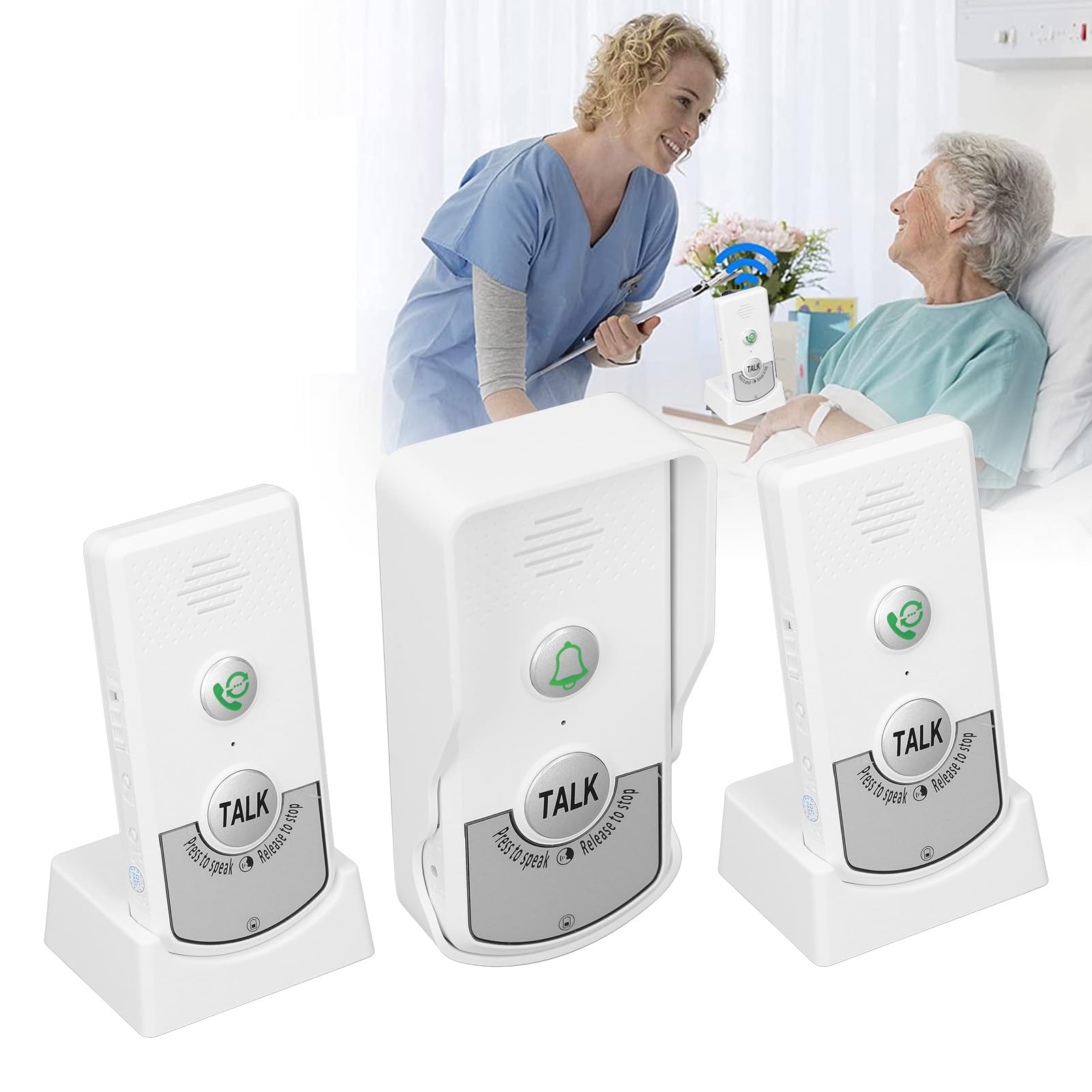 Citofono senza fili IP54 a lungo raggio per citofono vocale bidirezionale, per interni ed esterni, per casa e ufficio