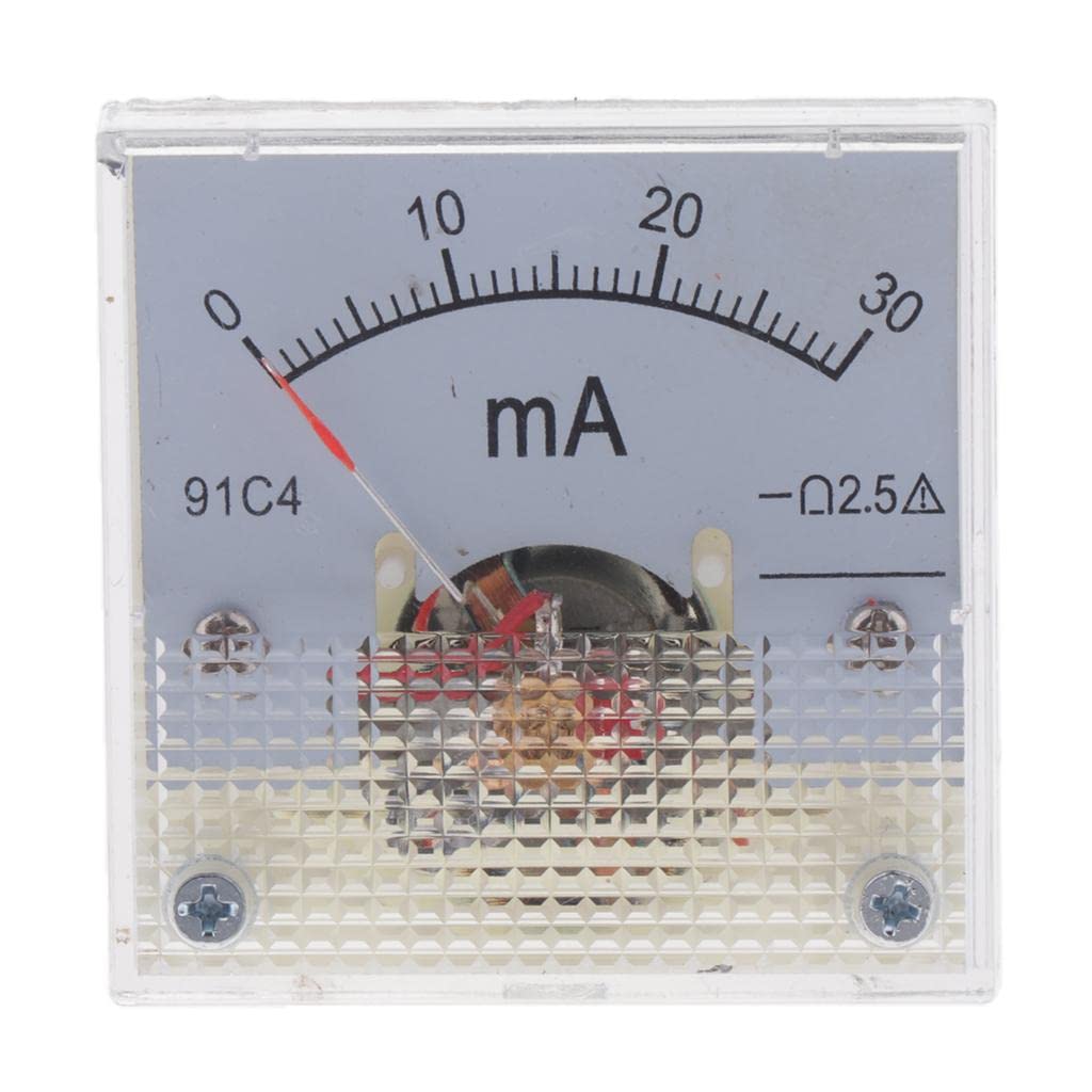 Loom Tree® DC Ammeter Analog Panel Meter Amp Meter Current Gauge Pointer Type 0-30mA Tools | Measuring & Layout Tools | Meters Sensors & Probes-image-47