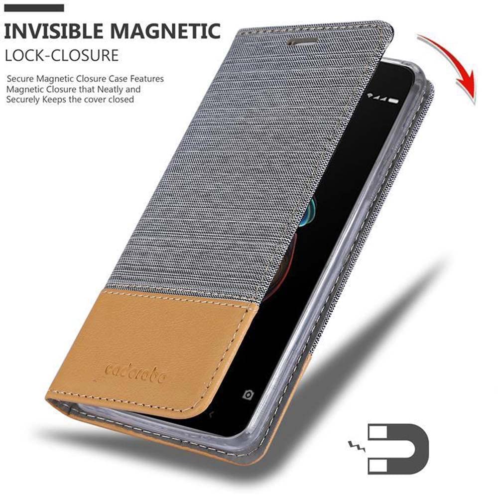Cover Xiaomi Redmi Note 5A Cover A Portafoglio Custodia A Libro Flip Case Flip Wallet Cover Slim Flip Con Porta Carta Di Credito Nero O