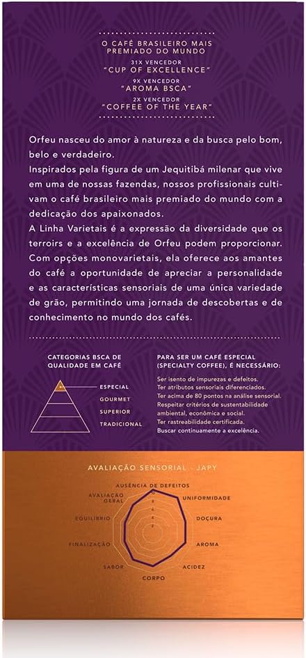 Cápsulas de Café Japy Orfeu, Compatíveis com Nespresso, Contem 10 cápsulas