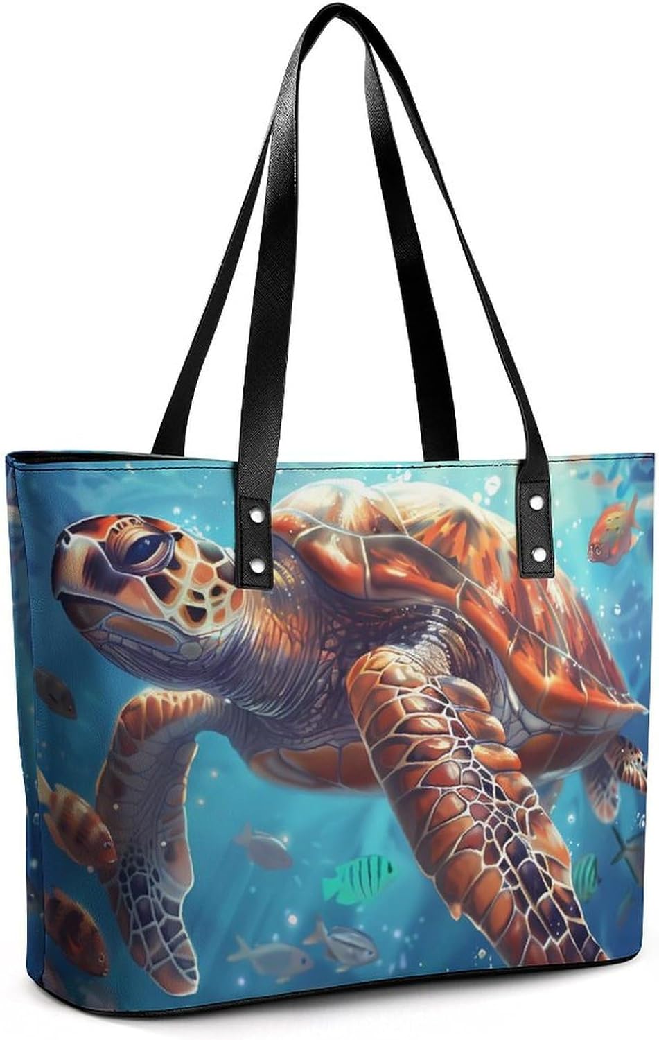 Sea Turtle Women's Handbag Fashion Shoulder Bag Purse Leather Tote Bags Crossbody Travel