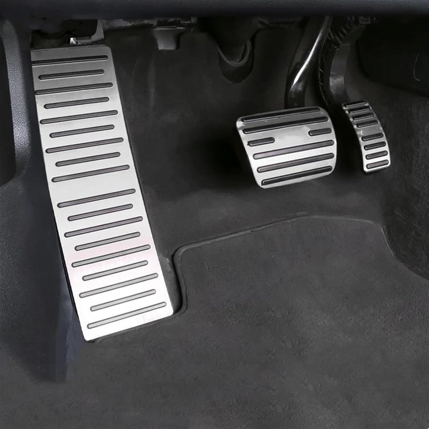 Couvre-pédales Pour Audi A4 B9 / A5 F5 (2016-2019) - Acier Inox & Caoutchouc Antidérapant - 8