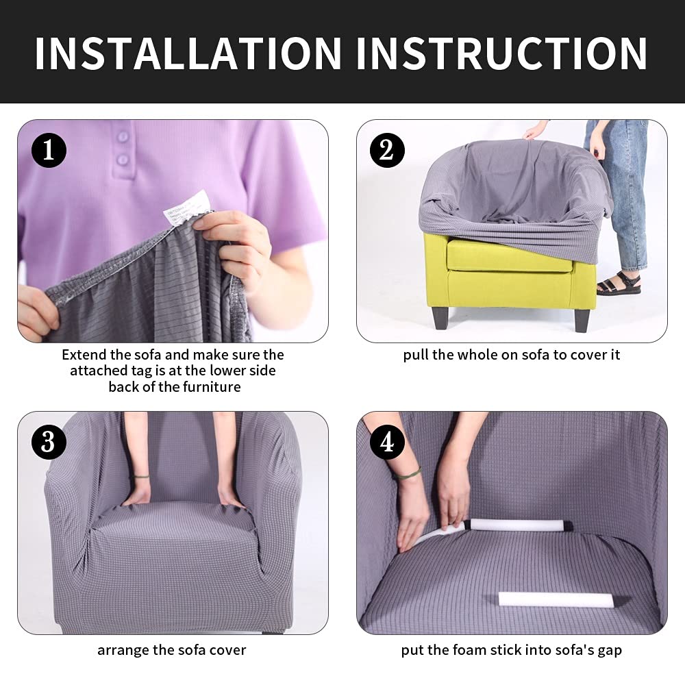 Housse De Fauteuil Cabriolet Chesterfield 1 Place - Extensible Biélastique Pour Protection Et Décoration