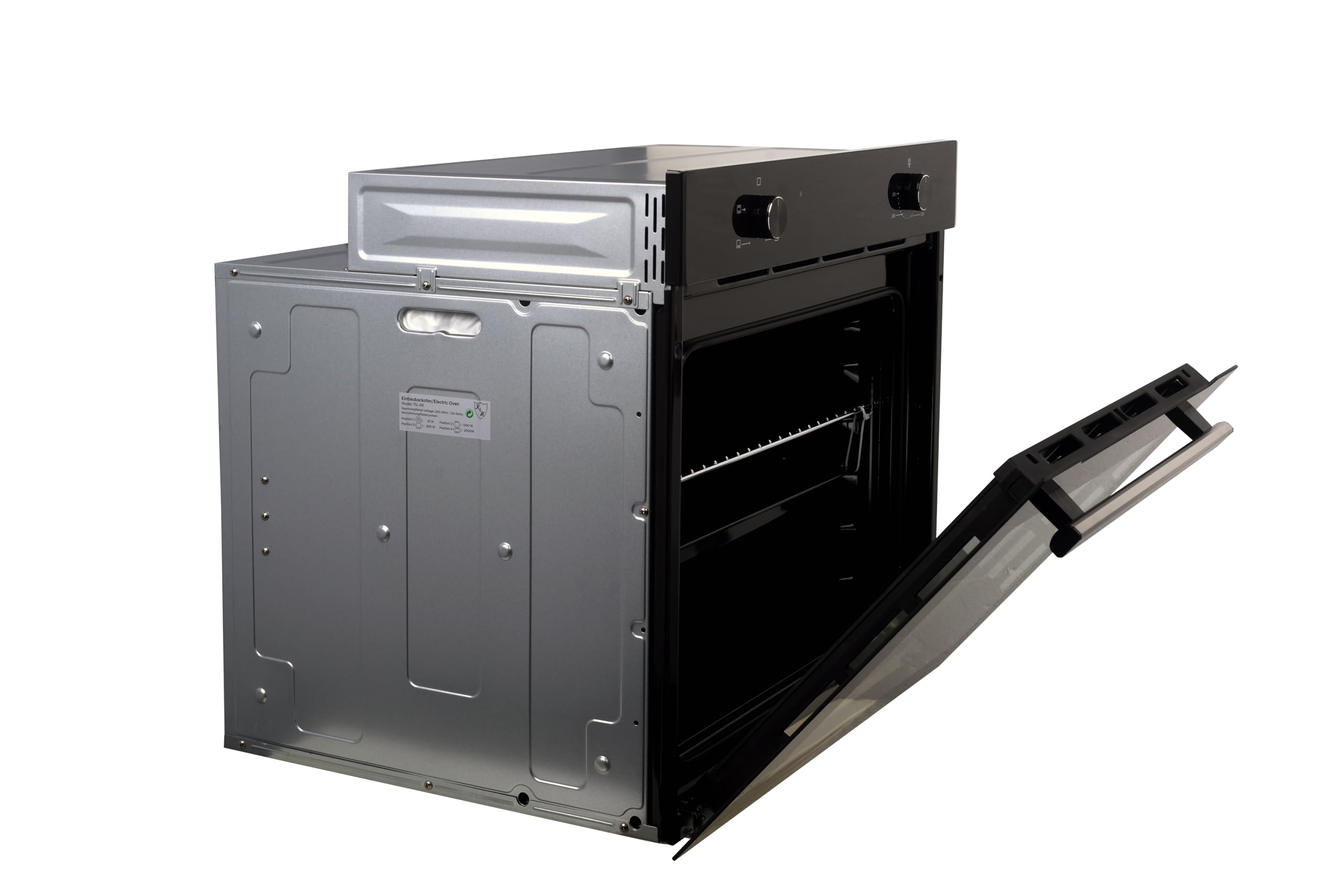 K&H Einbau-Backofen 60 cm Autark 75 l Energieeffizienzklasse A Full-Black-Design