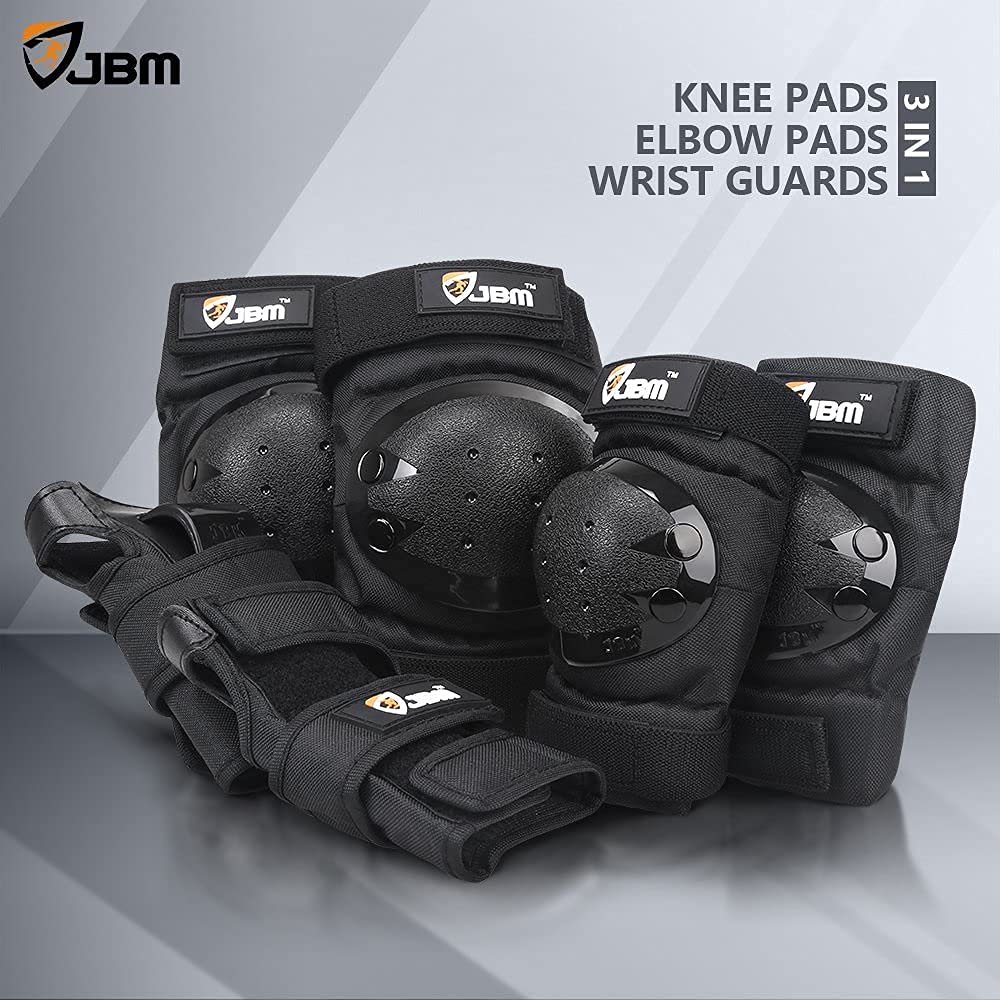 JBM Adult/Child Knee Pads Elbow Pads Wrist Guards 3 in 1 Protective