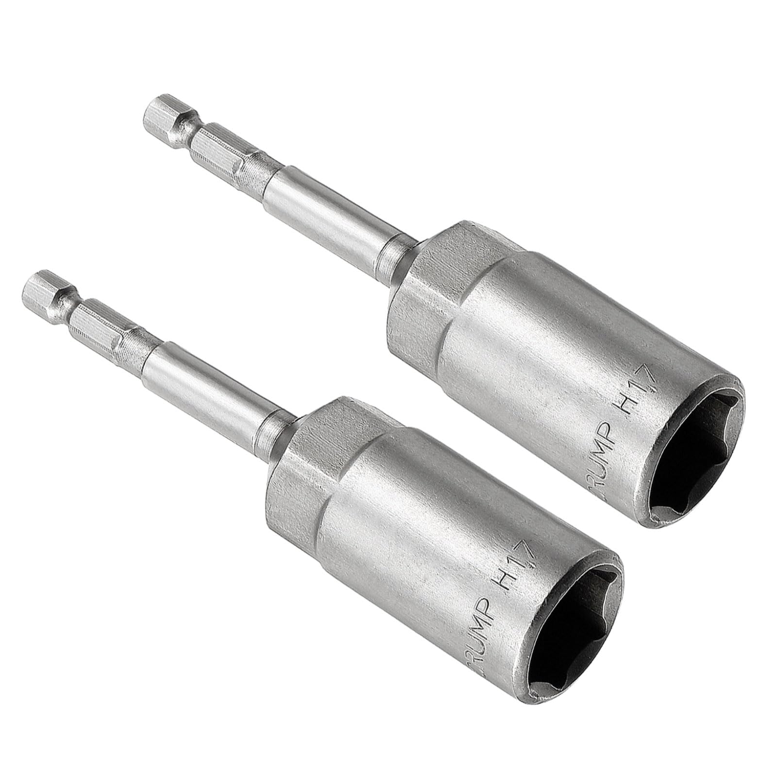 CoCud Quick-Change Nut Setter Driver Bit, 17mm Metric 100mm Length 1/4" Shank