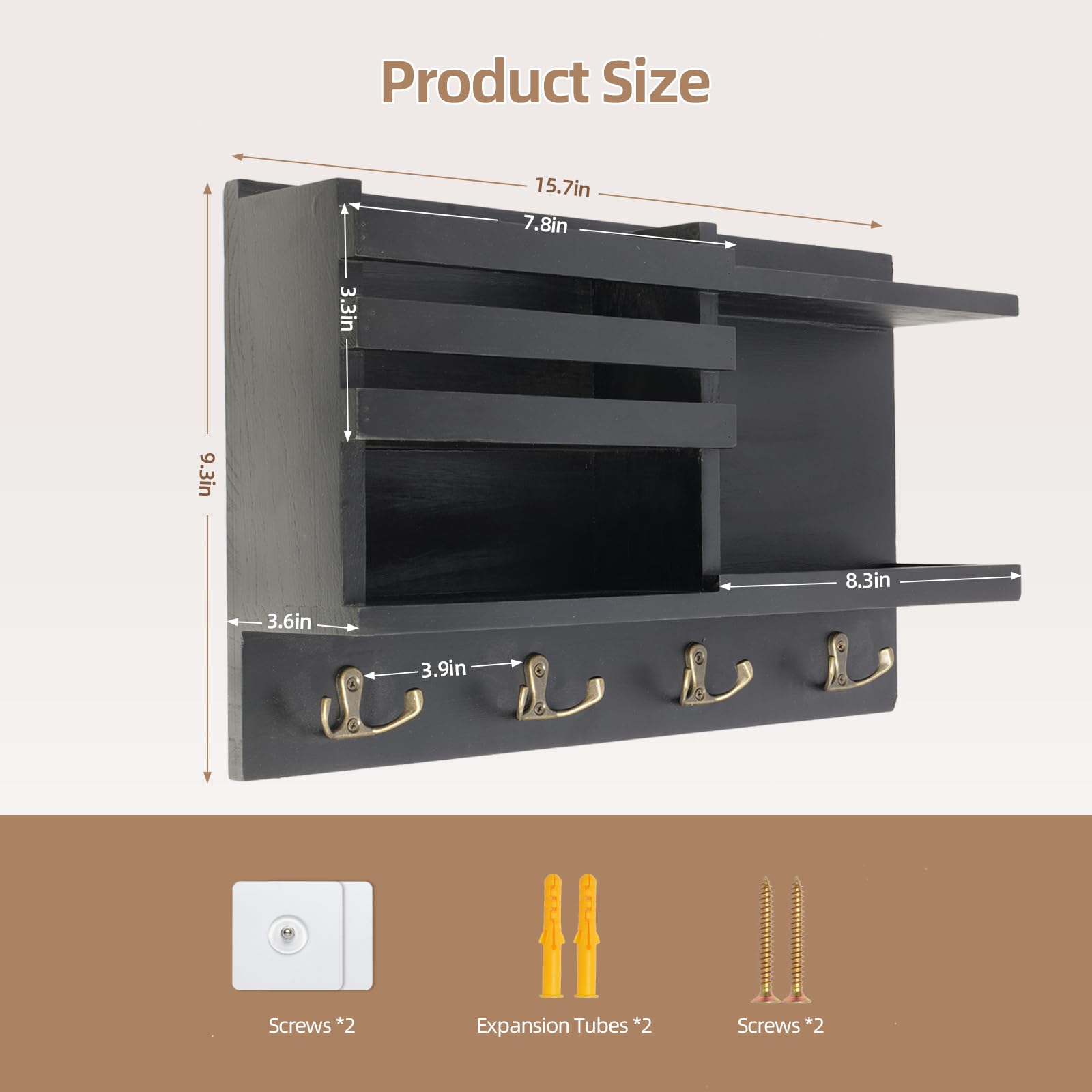 Sleutelrek Met Plank, Sleutelhouder Voor Aan De Muur, Sleutelhanger Met Haken Sleutelhaken Met Sleutelrek Zoete Thuis Hal Decoratie Metalen Muurdecoratie Woonkamer