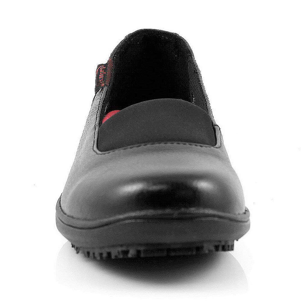 Laforst Debbie 8316 Womens Work Nonslip Heeled Slip On Shoes Black 8.5