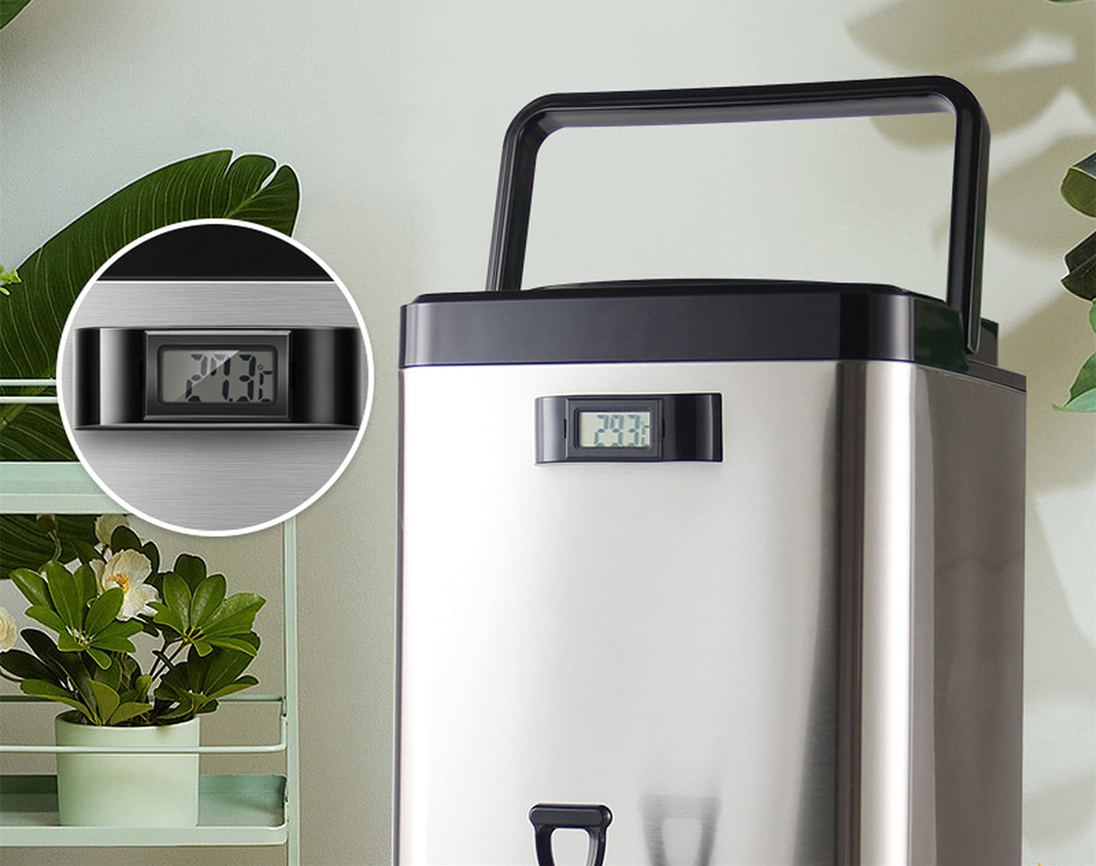 Amazon｜URRACA ステンレス ウォータージャグ ホワイト シルバー 保温