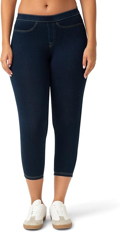 No Nonsense Leggings de mezclilla clásicos para mujer, Jeggings para mujer de cintura alta