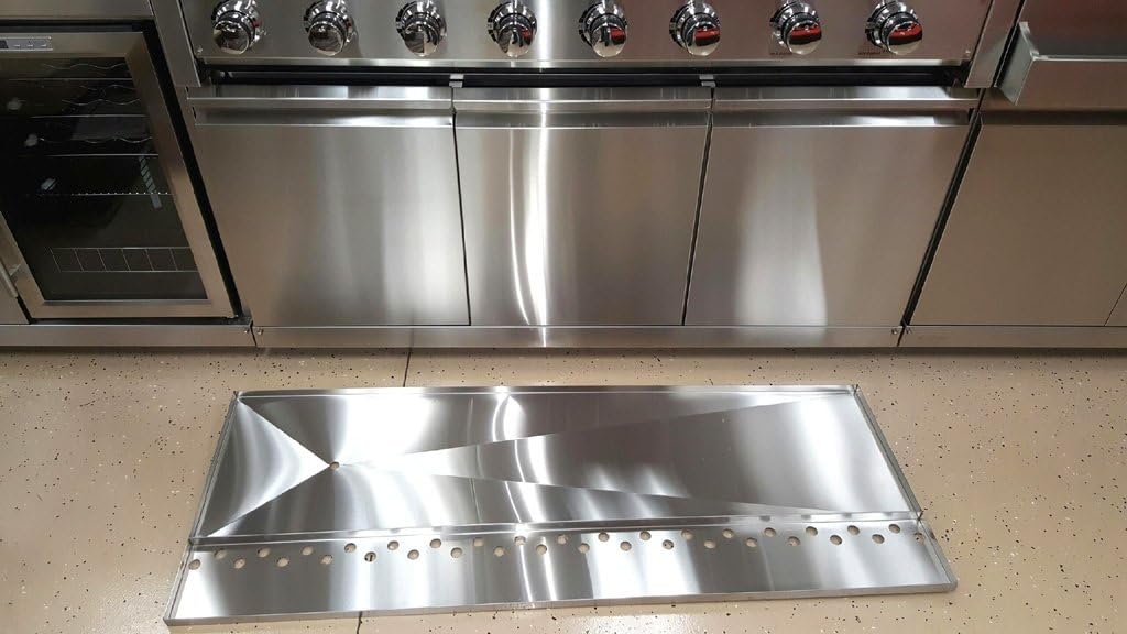 304 Stainless Steel 8 Burner 96,000 BTU Outdoor Propane/Natural Gas BBQ Grill with Cover, Rotisserie + Side Burner