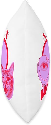 Miniatura 2 de Personalized Adalynn First Name I Love Retro Cat Mom Throw Pillow, 18x18, Multicolor