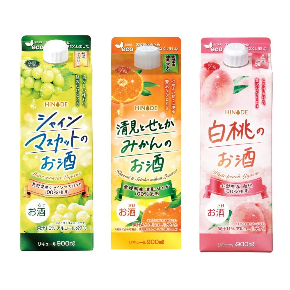 Amazon.co.jp: 【国産果実のこだわりリキュール】HiNODEシリーズ3本