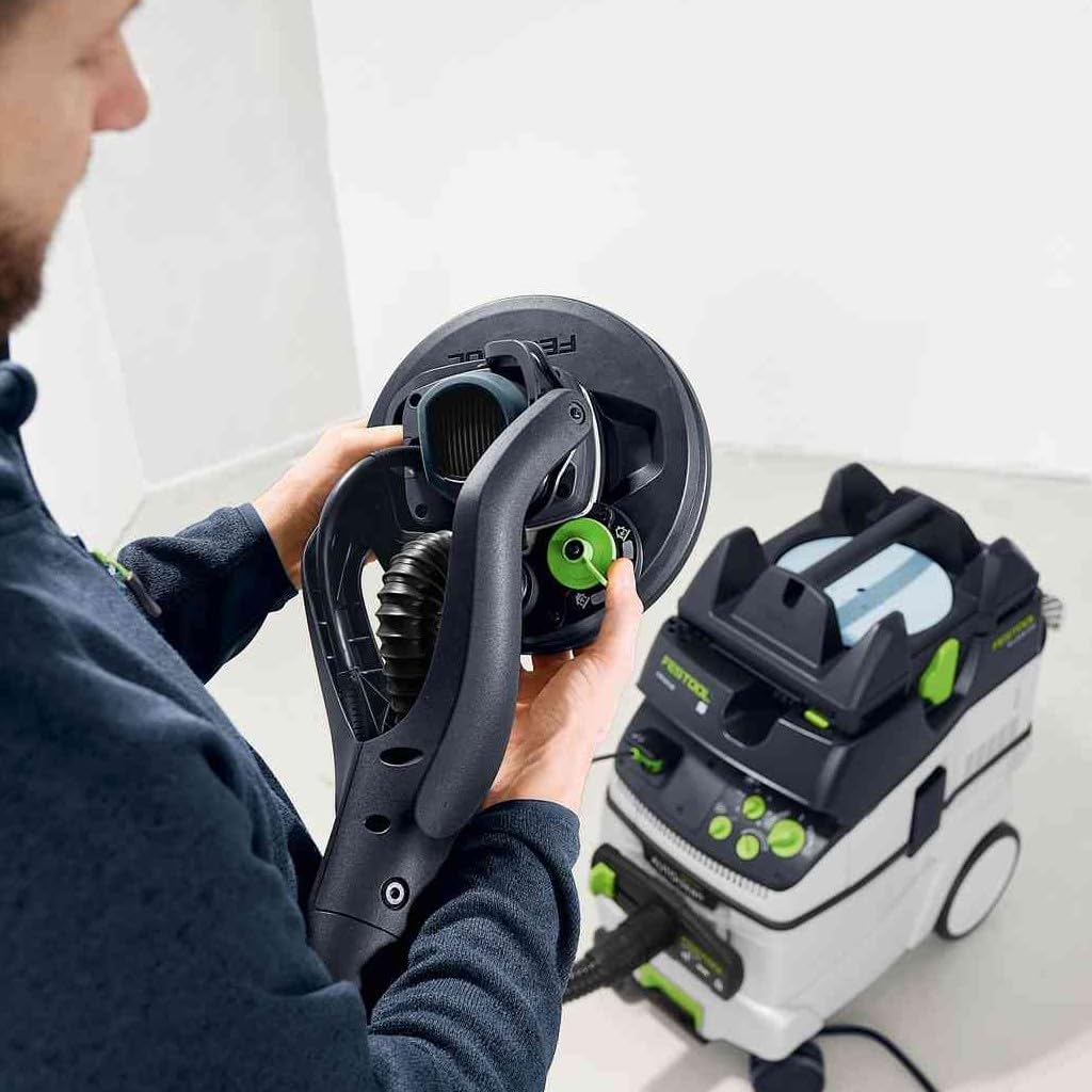 Festool Lijadora de Pared PLANEX LHS 2-M 225 EQ - Lijadora Jirafa | Lijadora excéntrica para pared y techo - Motor EC-TEC sin escobillas - Longitud 1,4 m - Bolsa de transporte incluida
