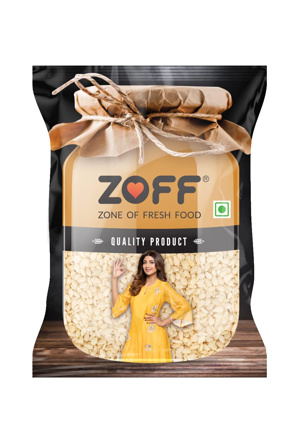 Zoff White Sesame | Safed Til Seeds |Each 500g |Pack of 4 | Net Weight - 2Kg