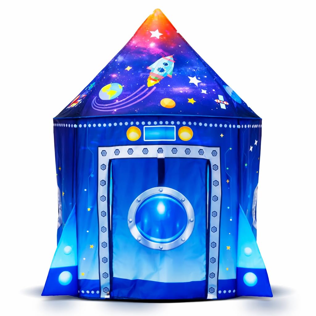 Tienda campaña Infantil - Casitas Infantiles - Tipi - Casita Infantil Exterior - Juguete para niños 3,4,5,6,7 años - Juego Infantil - Casitas Tela - Regalo de cumpleaños - (Azul)