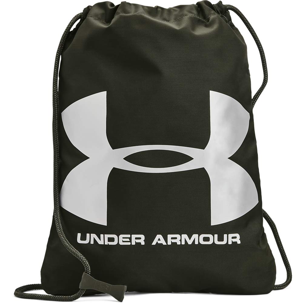 Under Armour Adult Ozsee Sackpack, Baroque Green (310)/Metallic Silver, One Size Fits All — image 1