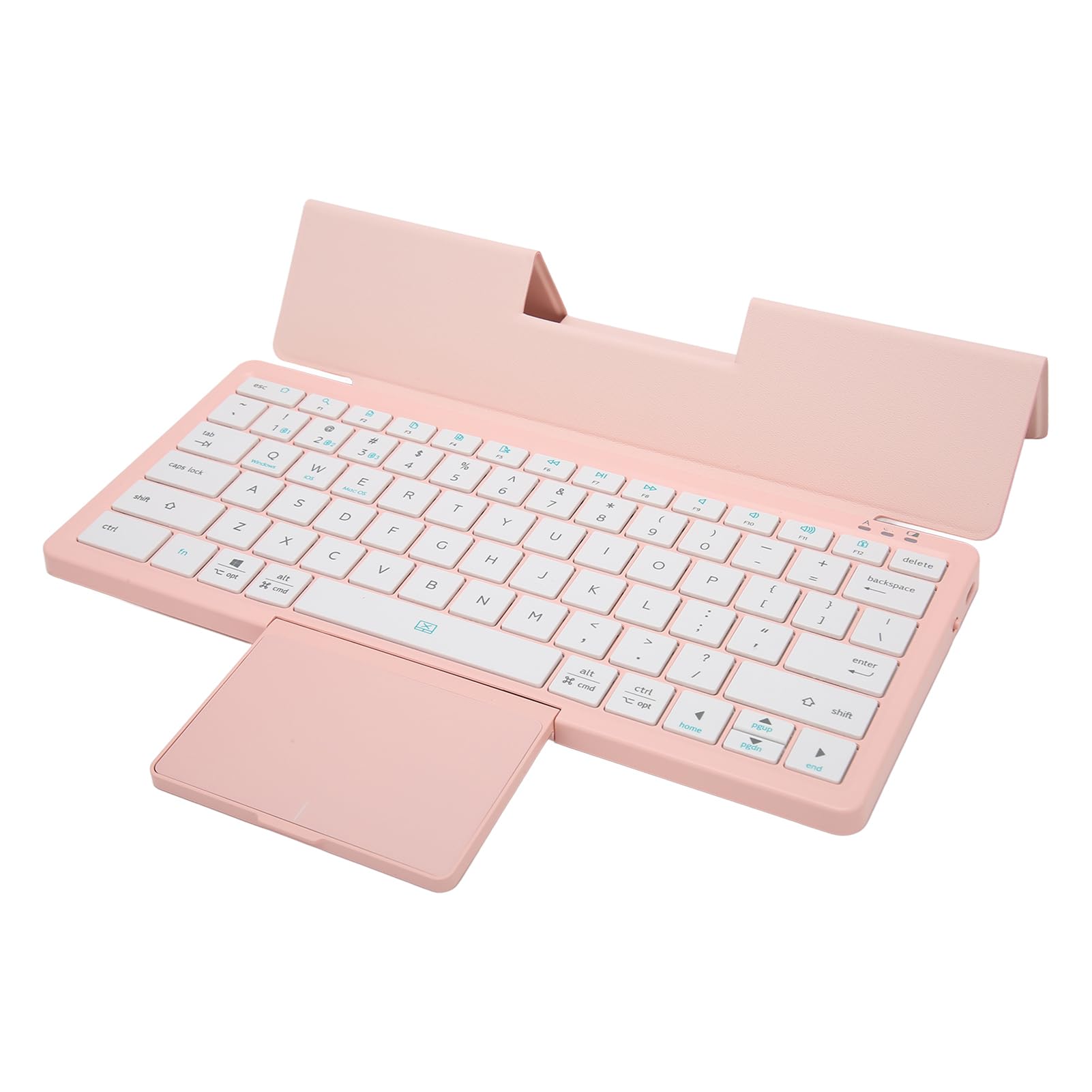 Teclado Bluetooth con Funda y Trackpad, 78 Teclas (Pink Purple)
