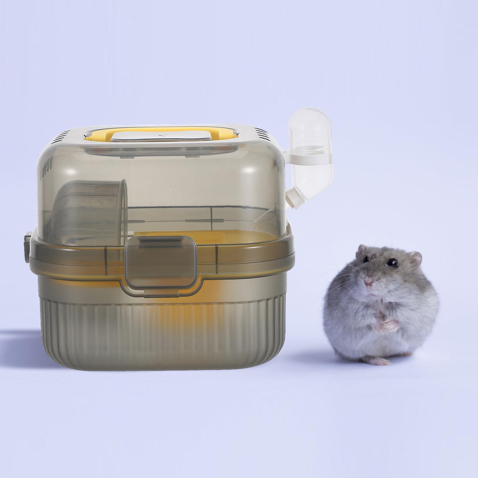 Trasportino Piccolo Animale Doppio Strato Ventilato con Maniglia Ergonomica Gabbia Portatile per Criceti Porcellini Furetti Facile da Pulire e Adatto Viaggi e Spostamenti
