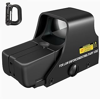 Red Dot Sight 551 Metal Holographic Sight Green and Red Dot Scope for Outdoors - HCPMTUKM