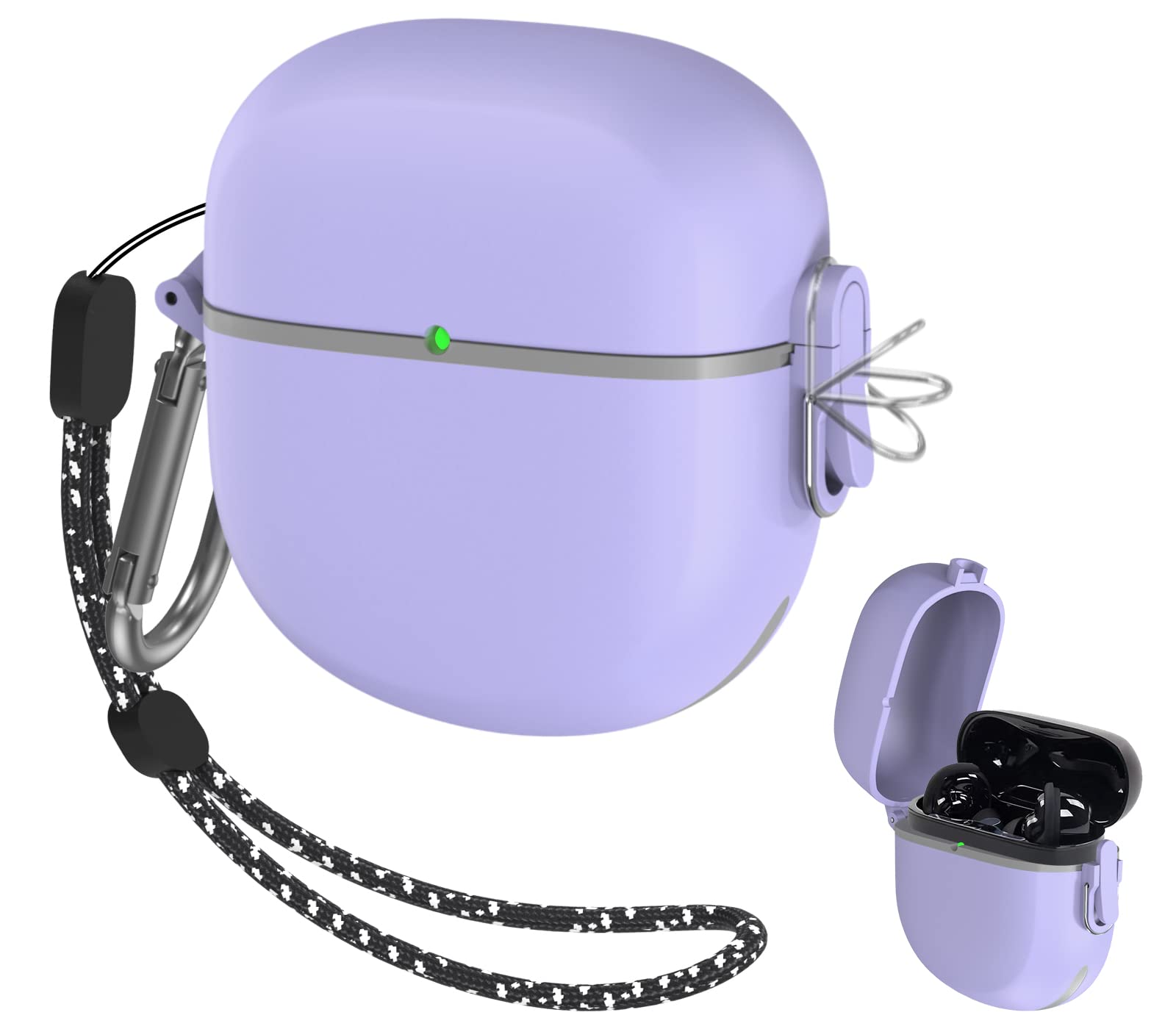 [Upgrade Secure Lock] Bose QuietComfort Earbuds II 2022 Case, YIPINJIA Full-Body Shockproof Armor Protective Cover for New Bose QuietComfort Earbuds 2