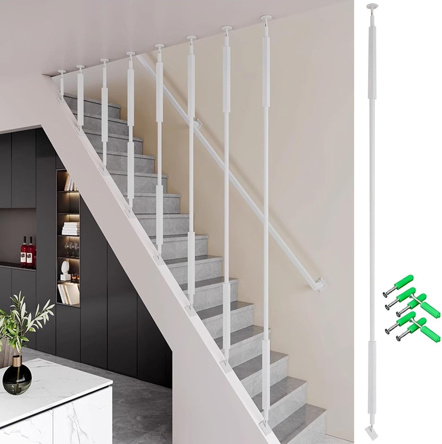 Rampe d'escalier pour maison et hôtel sécurisant les couloirs hauts