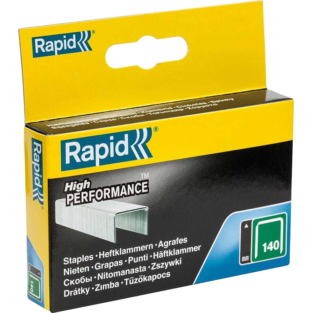 Rapid - 140/10 10Mm Galvanised Staples Pack 2000 - Rpd14010