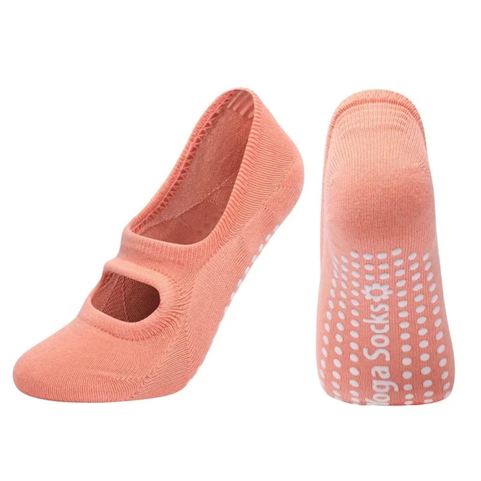 Calcetines de yoga con agarres para mujer, antideslizantes, para pilates