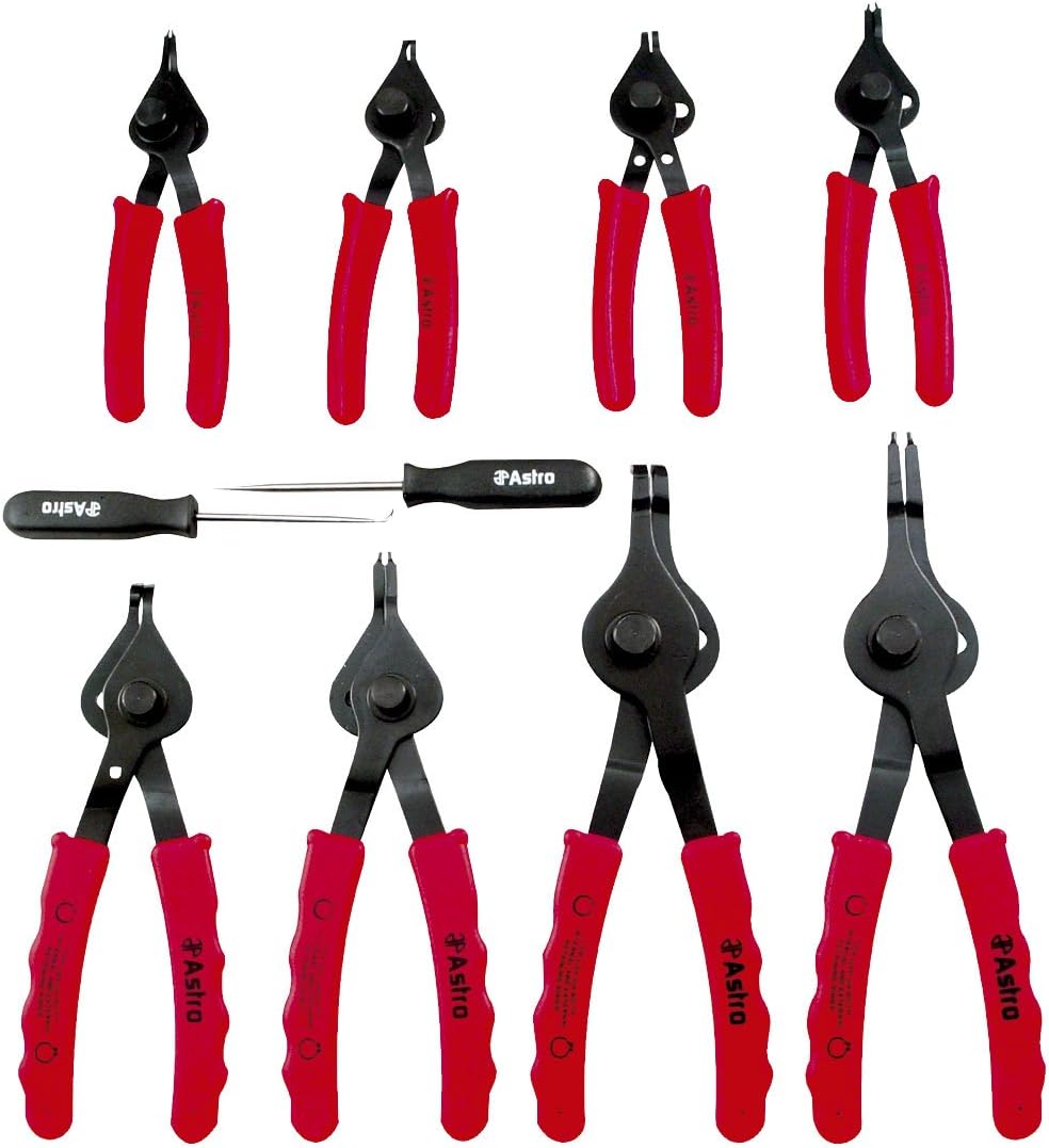 Astro 9401 10-Piece Snap Ring Pliers Set