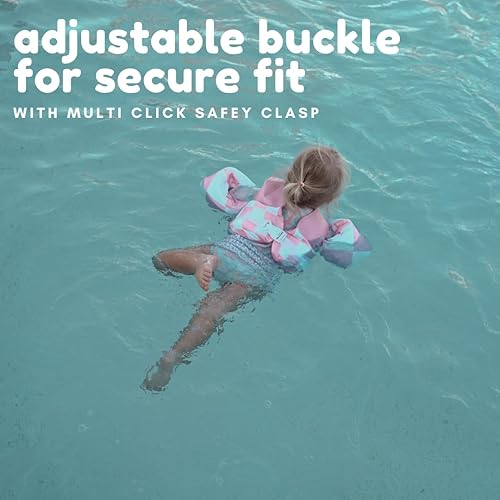 Miniatura 5 de KIDSco Swim Vest for Kids 30-50 lbs. A Puddle Jumper Swimming Float Aid with Shoulder Straps and Arm Water Wings. for Boys and Girls Aged 2-6