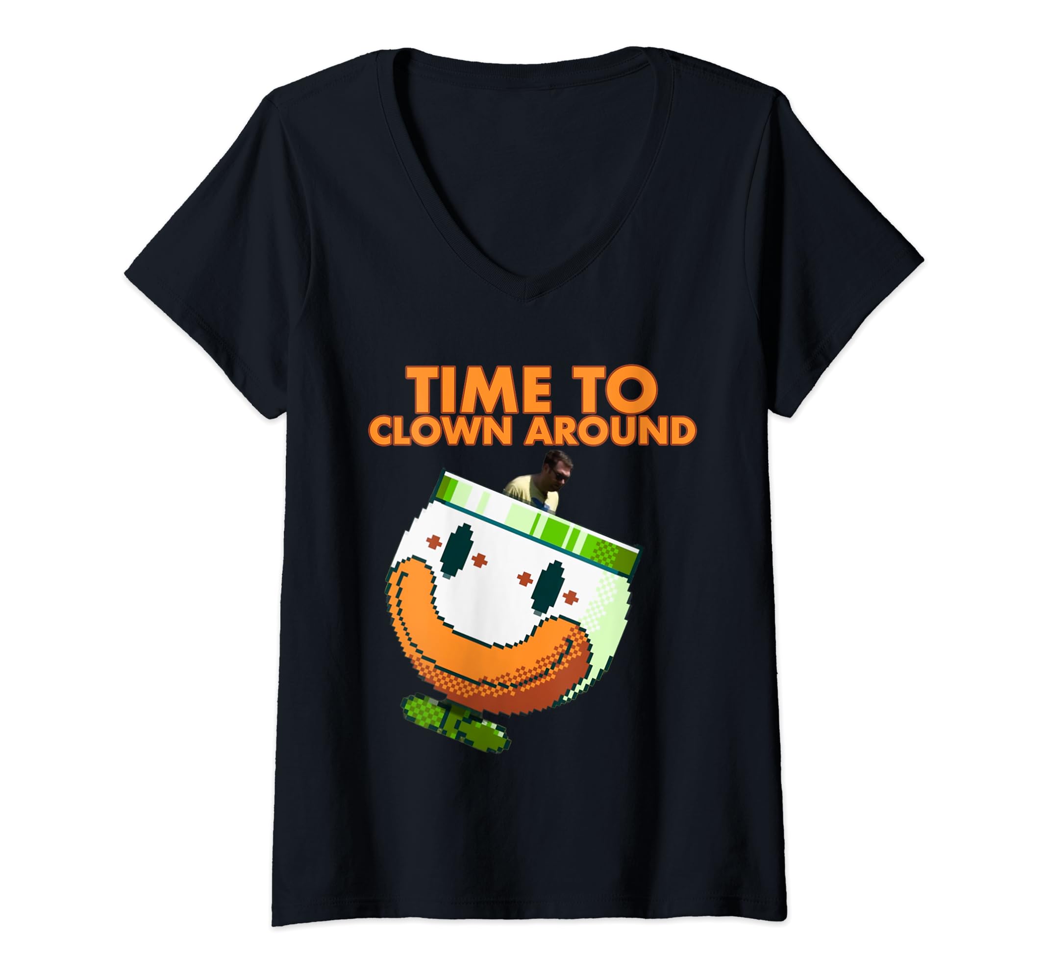 Time To Clown Around V-Neck T-Shirt