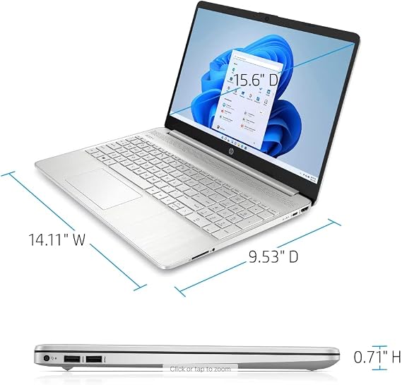 2022 HP 15.6 HD Touchscreen Laptop Computer, 11th Gen Intel i5-1135G7 (Beats i7-8500), 16GB RAM, 256GB SSD, Intel Iris Xe Graphics, Webcam, USB-C, HDMI, Wi-Fi, Win 11 Home, TiTac Card