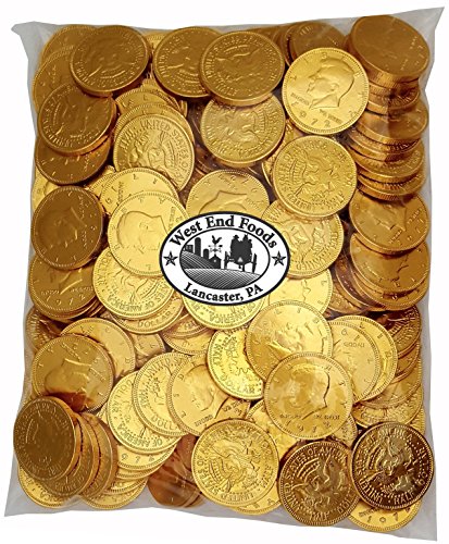 Bulk Milk Chocolate Gold Coins Candy (2 lb) for Kids