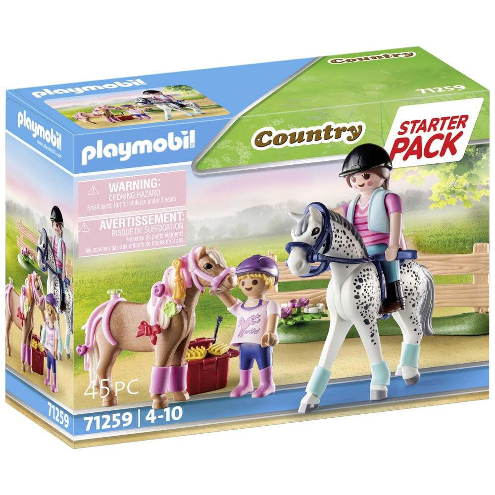 Playmobil 71259 Horse Farm Starter Pack, Farm Animal Play Sets, Fun Imaginative Role-Play, PlaySets Suitable for Children Ages 4+