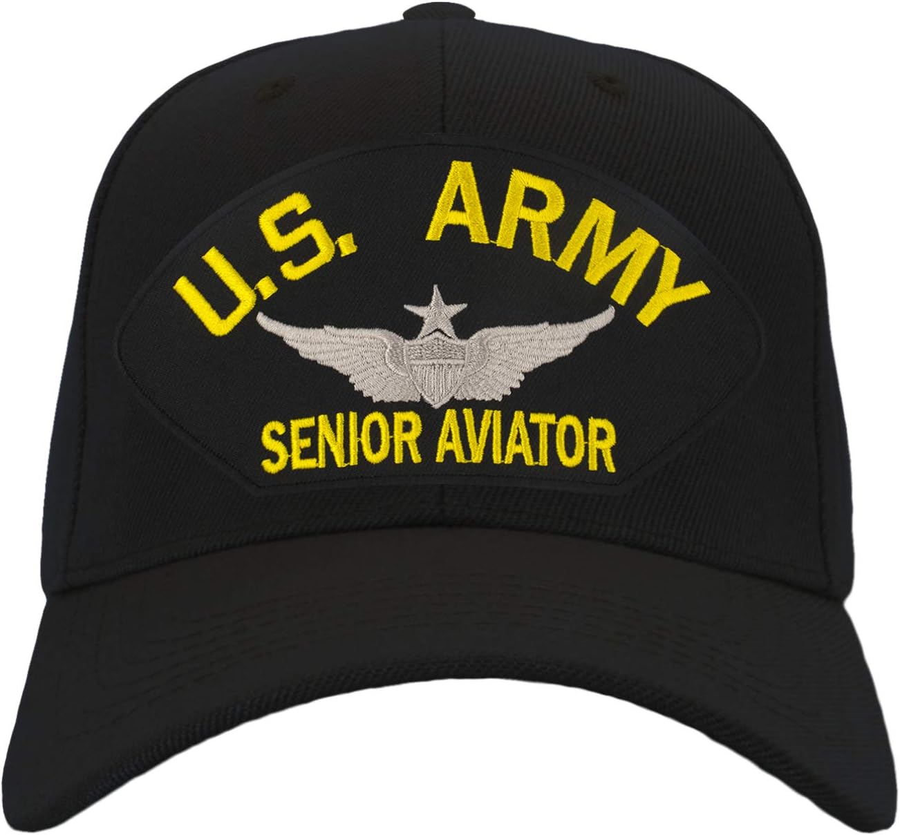 US Army Senior Aviator Hat/Ballcap Adjustable One Size Fits Most (Multiple Colors & Styles)