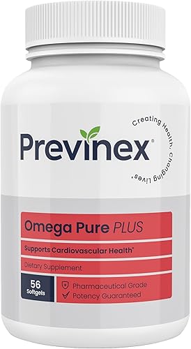 Omega Pure Plus Suplemento de aceite de pescado Omega-3. Libre de mercurio. Triple fuerza. Apoya la salud cardíaca, la salud cognitiva y la salud