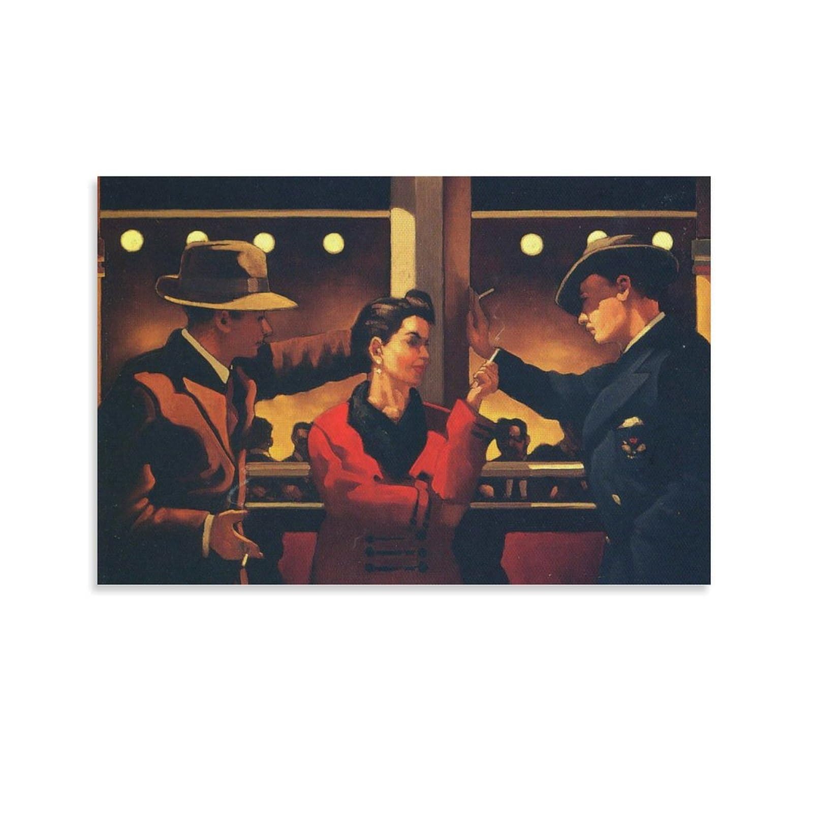 Dance Me to The End of Love by jack_vettriano Wall Art Prints Poster (2) Print Photo Art Painting Canvas Poster Home Modern Decor Posters 08x12inch(20x30cm) — image 1
