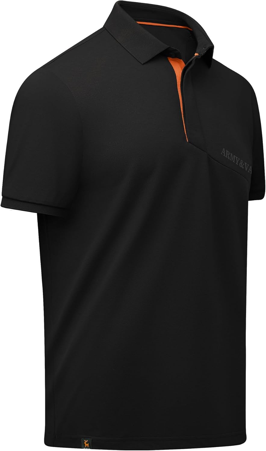 Mens Polo Shirts Short Sleeve Casual Golf Shirts Athletic Performance Collar Polo Shirt - Image 3