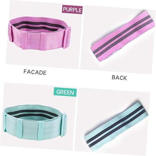 Miniatura 9 de Banda de resistencia antideslizante ajustable para mujeres, lazo elástico grueso de entrenamiento de cadera, banda de ejercicio verde de fuerza