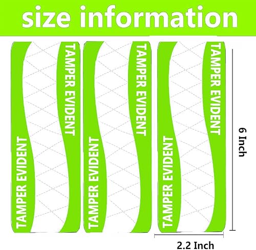 Miniatura 2 de Etiqueta térmica directa a prueba de manipulaciones, 2.2 x 6 pulgadas sellada para alimentos a prueba de manipulaciones para etiquetas de frescura y